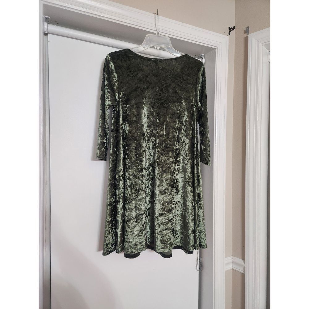 Rolla Costa Green Velvet Like Dress Womens Size Medium‎ - Picture 3 of 5